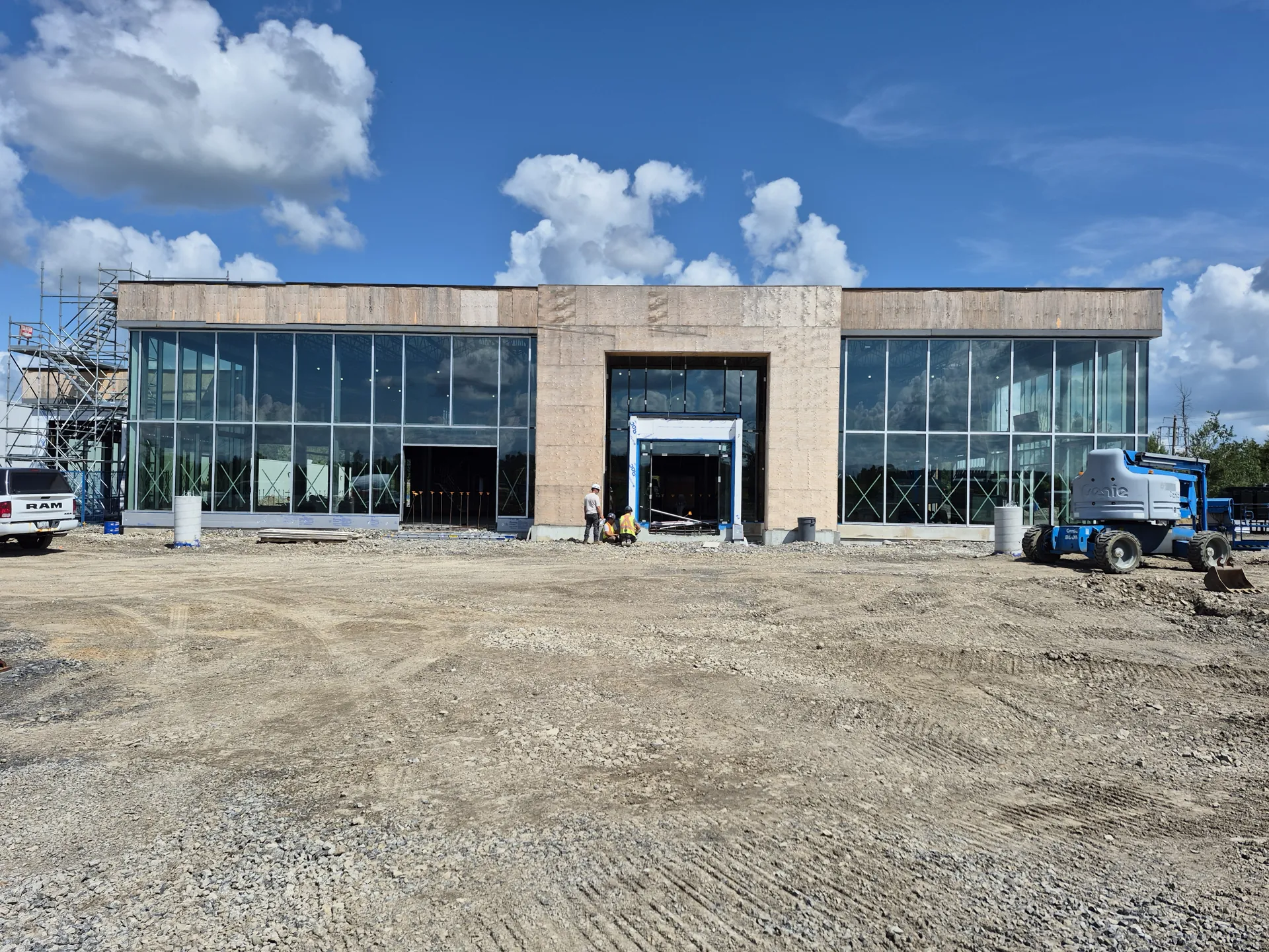 New commercial building under construction in Eastern Ontario with MEP design by Miriton